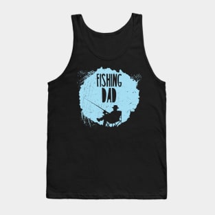 Mens Fishing Dad Fishermen Father's Day Tank Top